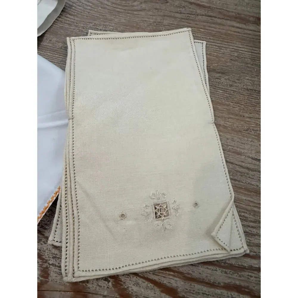 Vintage Hemstitch Linen Bundle